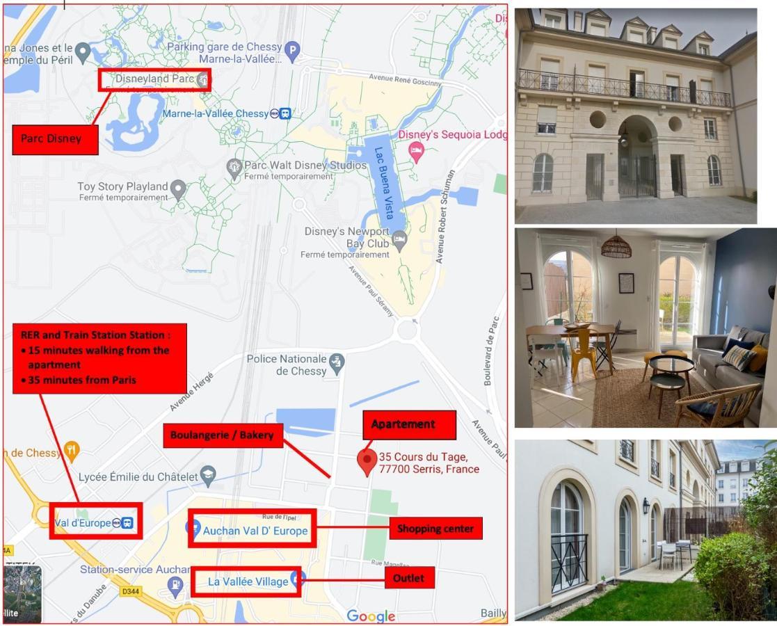 Apartment 2 Bedroomed Near Disneyland Paris With Garden Parking At Серрі Екстер'єр фото